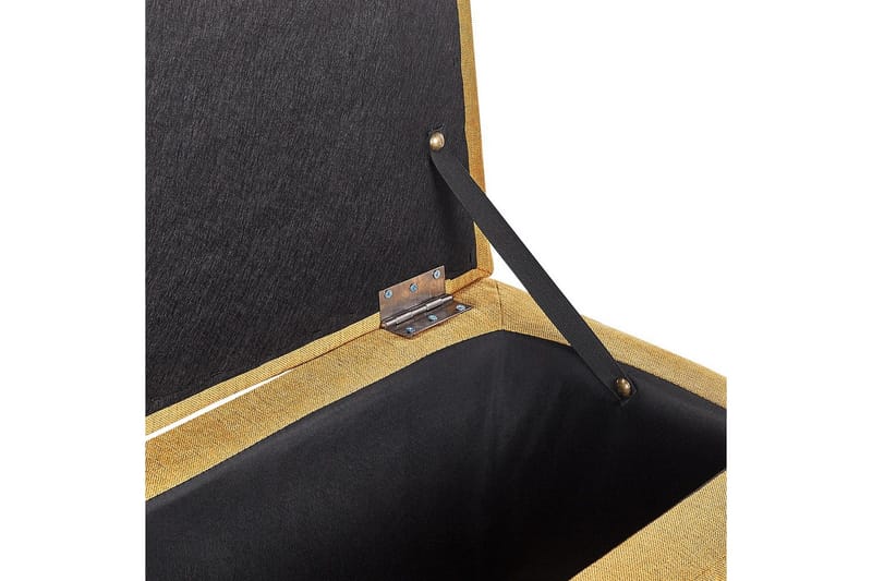 Fotpall Michigan Gul - Gul - Möbler - Stolar & fåtöljer - Pall & puff - Fotpall - Chesterfield fotpall