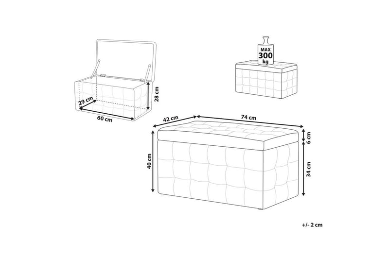 Fotpall Michigan Olivgrön - Olivgrön - Möbler - Stolar & fåtöljer - Pall & puff - Fotpall - Chesterfield fotpall