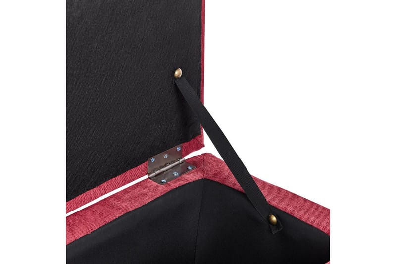 Fotpall Michigan Röd - Röd - Möbler - Stolar & fåtöljer - Pall & puff - Fotpall - Chesterfield fotpall