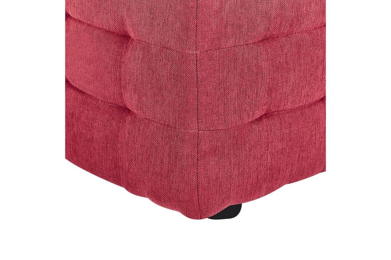 Fotpall Michigan Röd - Röd - Möbler - Stolar & fåtöljer - Pall & puff - Fotpall - Chesterfield fotpall