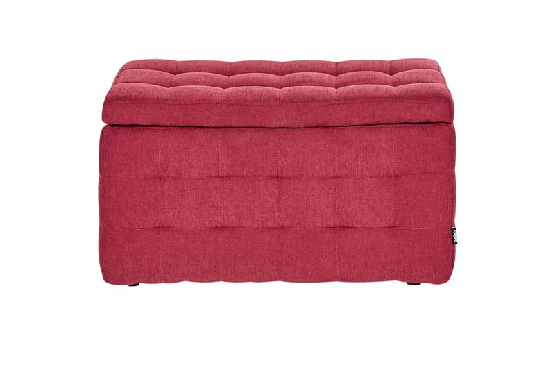 Fotpall Michigan Röd - Röd - Möbler - Stolar & fåtöljer - Pall & puff - Fotpall - Chesterfield fotpall