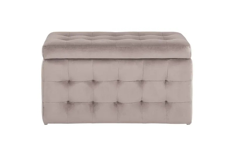 Fotpall Michigan Rosa - Rosa - Möbler - Stolar & fåtöljer - Pall & puff - Fotpall - Chesterfield fotpall