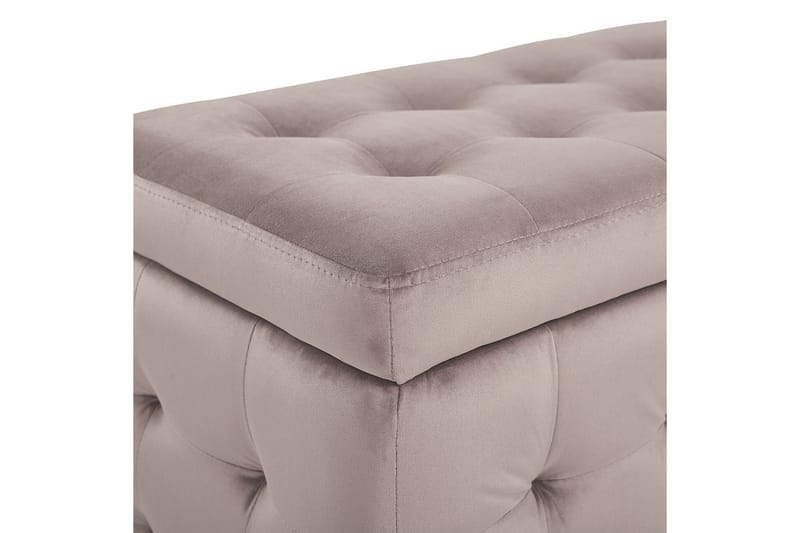 Fotpall Michigan Rosa - Rosa - Möbler - Stolar & fåtöljer - Pall & puff - Fotpall - Chesterfield fotpall