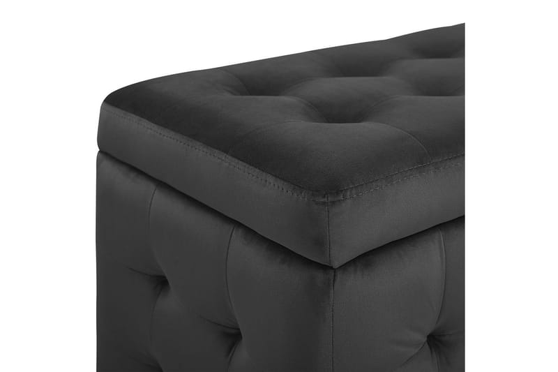 Fotpall Michigan Svart - Svart - Möbler - Stolar & fåtöljer - Pall & puff - Fotpall - Chesterfield fotpall