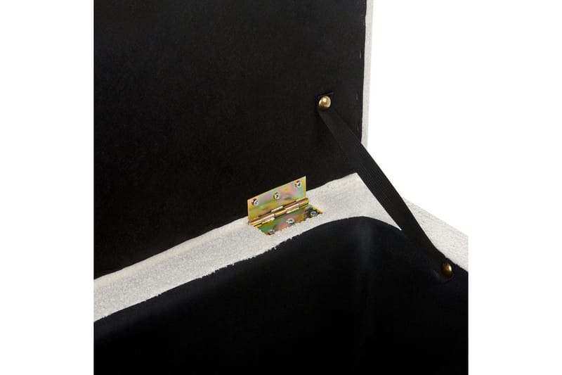 Fotpall Michigan Vit - Vit - Möbler - Stolar & fåtöljer - Pall & puff - Fotpall - Chesterfield fotpall