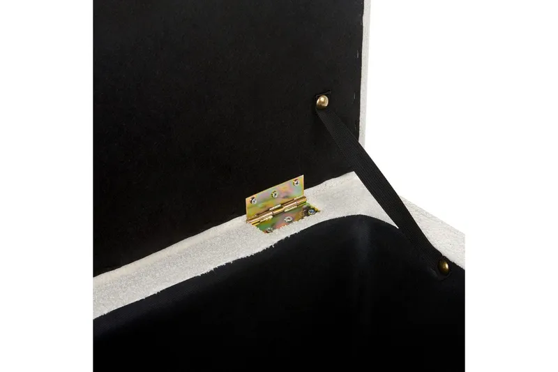 Fotpall Michigan Vit - Vit - Möbler - Stolar & fåtöljer - Pall & puff - Fotpall - Chesterfield fotpall