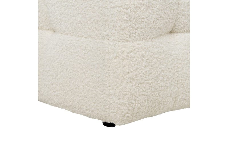 Fotpall Michigan Vit - Vit - Möbler - Stolar & fåtöljer - Pall & puff - Fotpall - Chesterfield fotpall