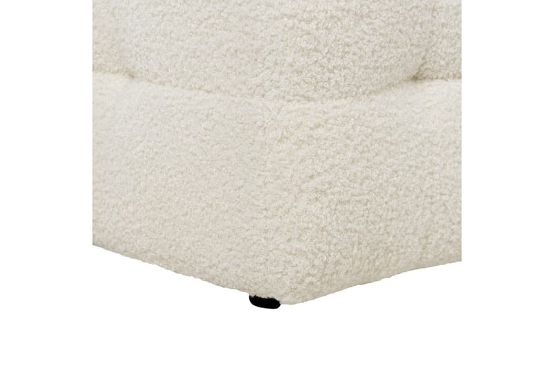 Fotpall Michigan Vit - Vit - Möbler - Stolar & fåtöljer - Pall & puff - Fotpall - Chesterfield fotpall