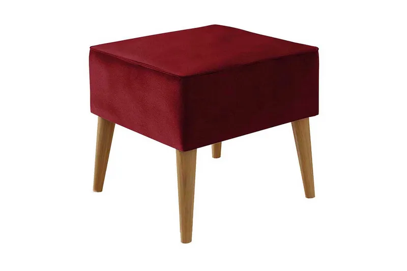 Fotpall - Röd - Möbler - Stolar & fåtöljer - Pall & puff - Fotpall