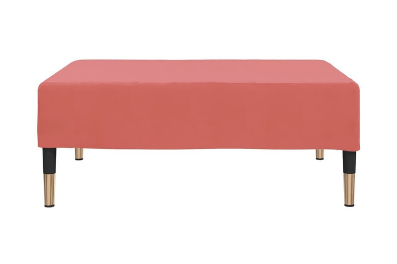 Fotpall rosa 78x56x32 cm sammet - Rosa - Fotpall