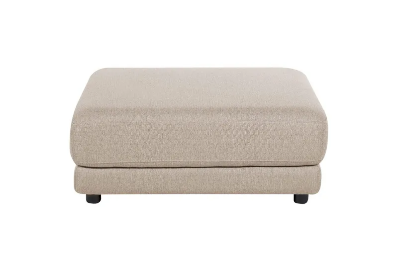 Fotpall Sigtuna Beige/svart - Beige/svart - Möbler - Stolar & fåtöljer - Pall & puff - Fotpall - Chesterfield fotpall