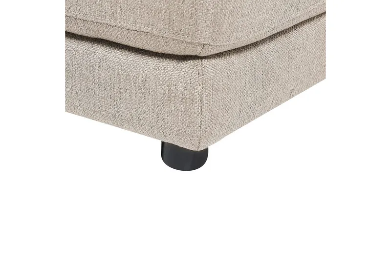 Fotpall Sigtuna Beige/svart - Beige/svart - Möbler - Stolar & fåtöljer - Pall & puff - Fotpall - Chesterfield fotpall