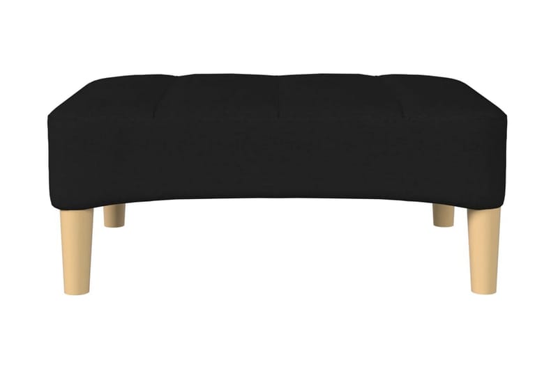 Fotpall svart 78x56x32 cm tyg - Svart - Möbler - Stolar & fåtöljer - Pall & puff - Fotpall