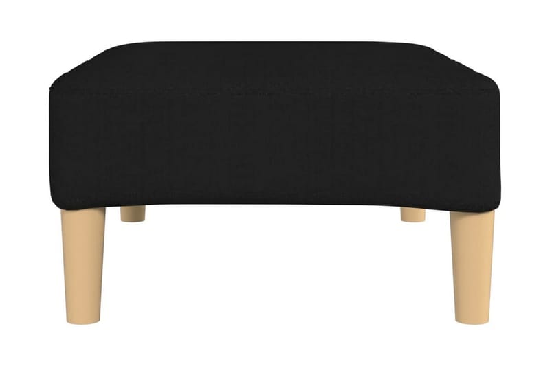Fotpall svart 78x56x32 cm tyg - Svart - Möbler - Stolar & fåtöljer - Pall & puff - Fotpall