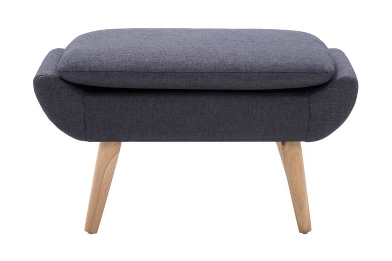 Fotpall tyg 73x43x42 cm mörkgrå - Grå - Möbler - Stolar & fåtöljer - Pall & puff - Fotpall