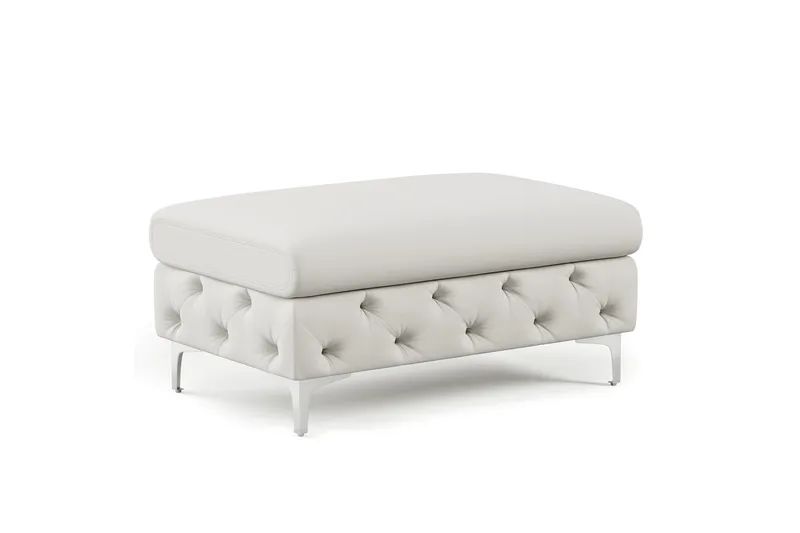 Glennie Fotpall 67 cm Rektangulär, Beige