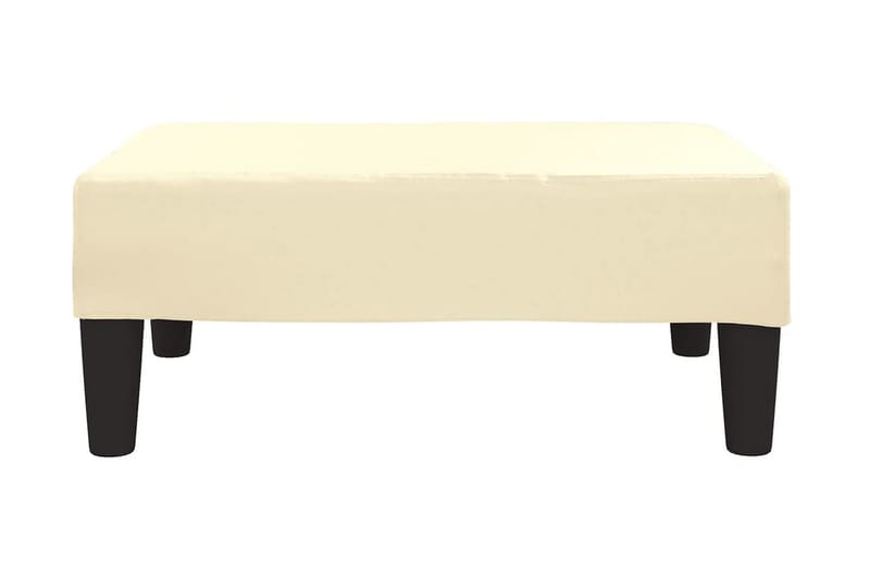 Fotpall gräddvit 78x56x32 cm konstläder - Kräm - Möbler - Stolar & fåtöljer - Pall & puff - Fotpall