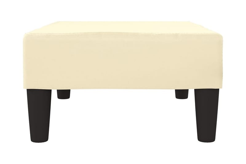 Fotpall gräddvit 78x56x32 cm konstläder - Kräm - Möbler - Stolar & fåtöljer - Pall & puff - Fotpall