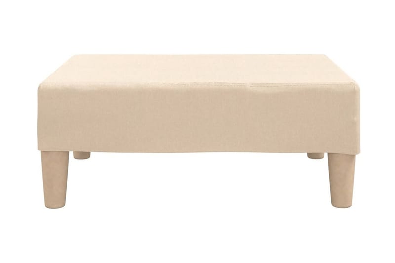 Fotpall gräddvit 78x56x32 cm tyg - Kräm - Möbler - Stolar & fåtöljer - Pall & puff - Fotpall