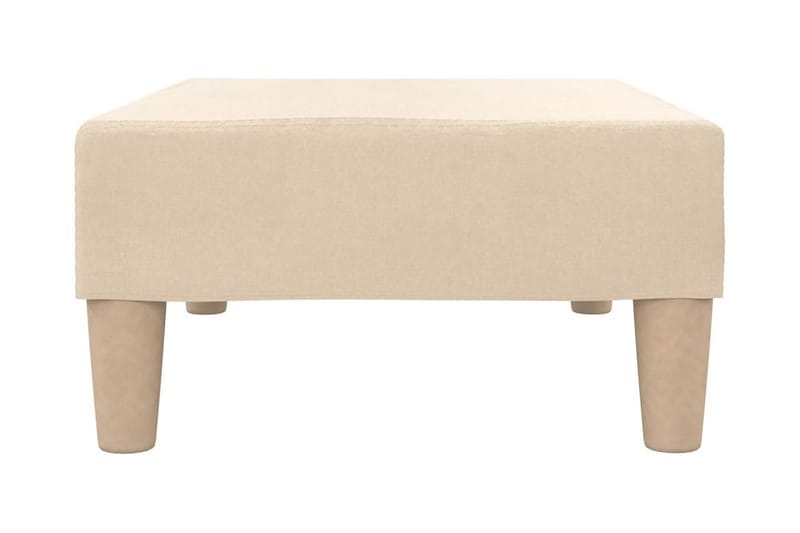 Fotpall gräddvit 78x56x32 cm tyg - Kräm - Möbler - Stolar & fåtöljer - Pall & puff - Fotpall