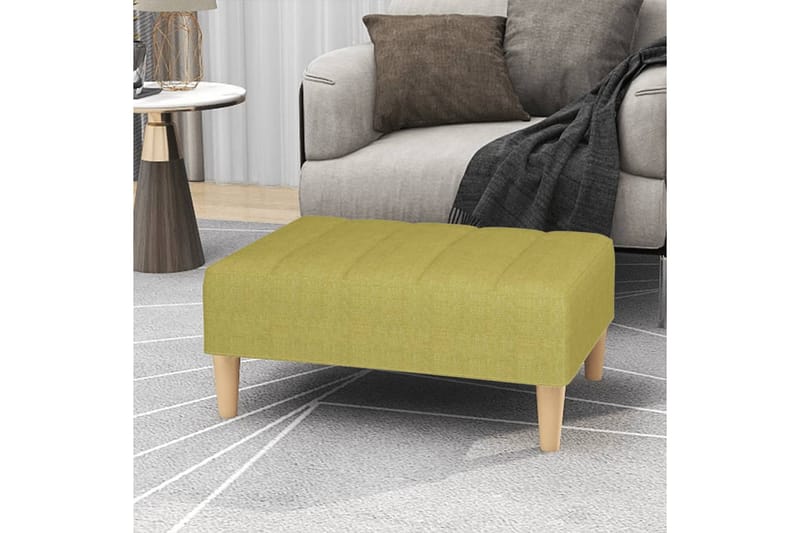 Fotpall grön 78x56x32 cm tyg - Grön - Möbler - Stolar & fåtöljer - Pall & puff - Fotpall