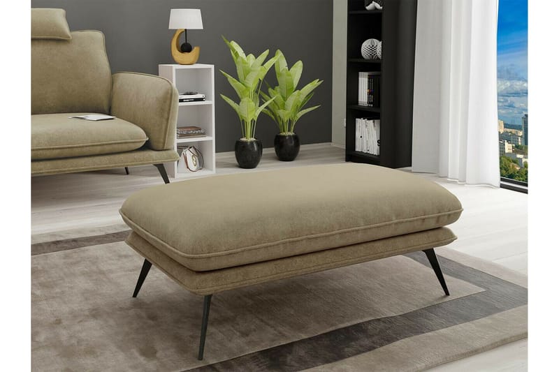 Graystone Fotpall 65 cm beige - Möbler - Stolar & fåtöljer - Pall & puff - Fotpall
