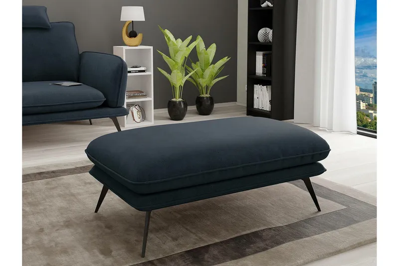 Graystone Fotpall 65 cm Black - Möbler - Stolar & fåtöljer - Pall & puff - Fotpall