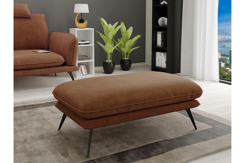 Graystone Fotpall 65 cm Brown - Möbler - Stolar & fåtöljer - Pall & puff - Fotpall