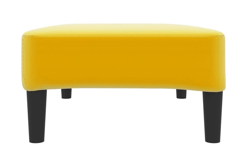 Fotpall gul 78x56x32 cm sammet - Gul - Möbler - Stolar & fåtöljer - Pall & puff - Fotpall