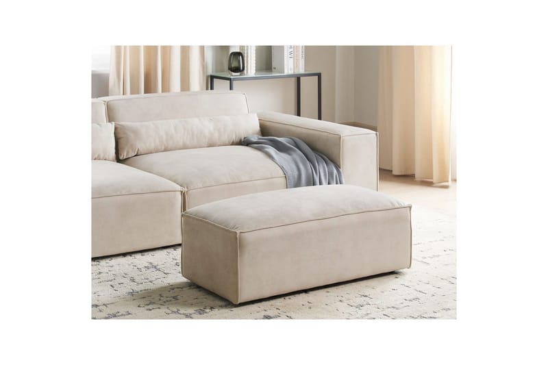 Fotpall Hellnar Beige - Beige - Möbler - Stolar & fåtöljer - Pall & puff - Fotpall