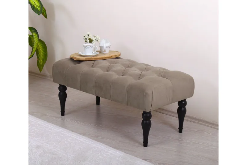 Hodgenville Fotpall 92 cm Rektangulär - Brun - Möbler - Stolar & fåtöljer - Pall & puff - Fotpall