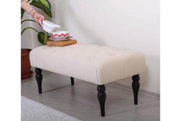 Hodgenville Fotpall 92 cm Rektangulär - Cremevit - Möbler - Stolar & fåtöljer - Pall & puff - Fotpall
