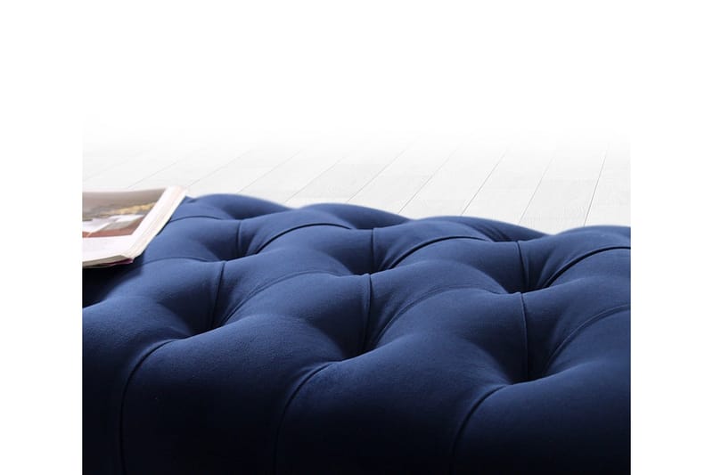 Hodgenville Fotpall 92 cm Rektangulär - Marinblå - Möbler - Stolar & fåtöljer - Pall & puff - Fotpall