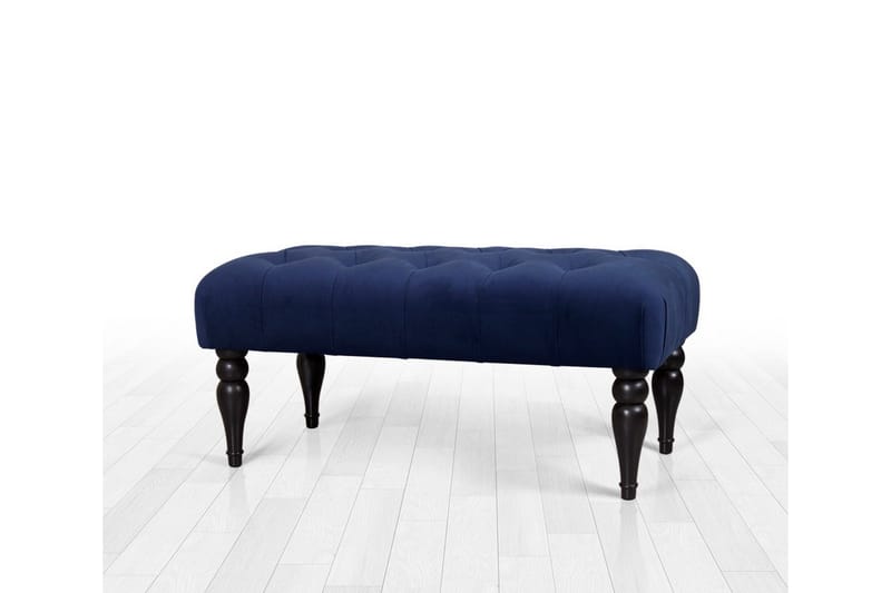 Hodgenville Fotpall 92 cm Rektangulär - Marinblå - Möbler - Stolar & fåtöljer - Pall & puff - Fotpall