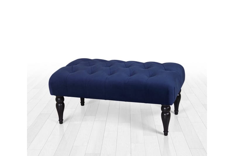 Hodgenville Fotpall 92 cm Rektangulär - Marinblå - Möbler - Stolar & fåtöljer - Pall & puff - Fotpall