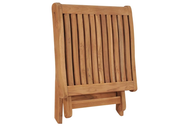 Hopfällbar fotpall 46,5x49x41,5 cm massiv teak - Brun - Möbler - Stolar & fåtöljer - Pall & puff - Fotpall
