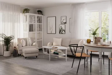 Howard Classic Fotpall - Beige - Möbler - Stolar & fåtöljer - Pall & puff - Fotpall