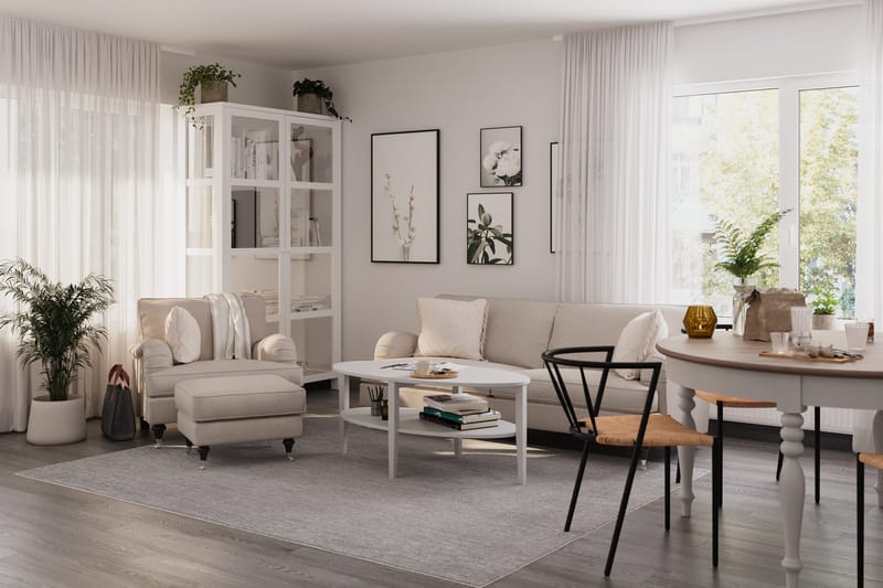 Howard Classic Fotpall - Beige - Möbler - Stolar & fåtöljer - Pall & puff - Fotpall