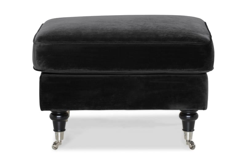 Howard Classic Fotpall Sammet - Svart - Möbler - Stolar & fåtöljer - Pall & puff - Fotpall