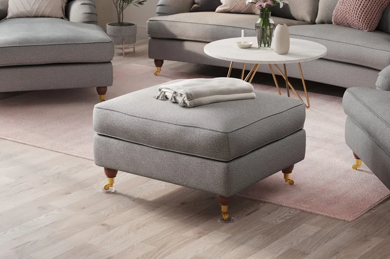 Howard Lyx Fotpall - Grå - Möbler - Stolar & fåtöljer - Pall & puff - Fotpall