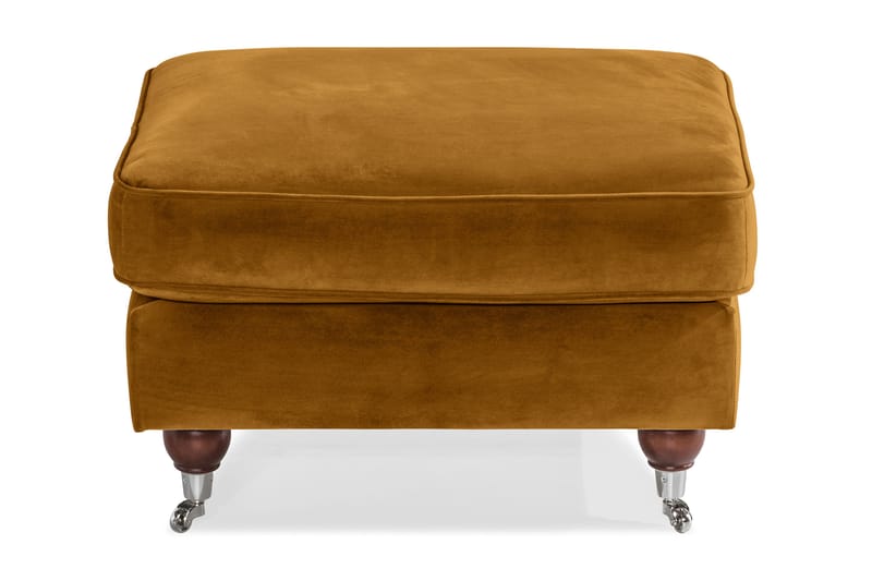 Howard Riviera Fotpall Sammet - Amber - Möbler - Stolar & fåtöljer - Pall & puff - Fotpall