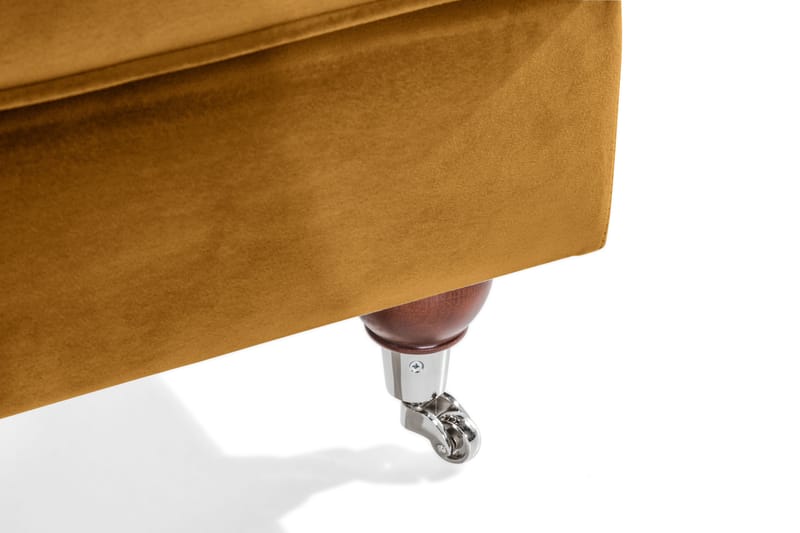 Howard Riviera Fotpall Sammet - Amber - Möbler - Stolar & fåtöljer - Pall & puff - Fotpall