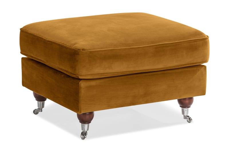 Howard Riviera Fotpall Sammet - Amber - Möbler - Stolar & fåtöljer - Pall & puff - Fotpall