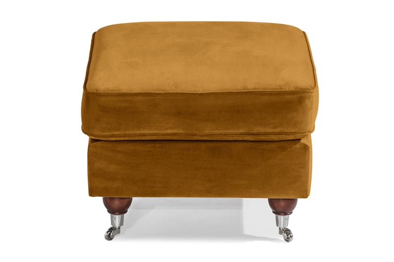 Howard Riviera Fotpall Sammet - Amber - Möbler - Stolar & fåtöljer - Pall & puff - Fotpall
