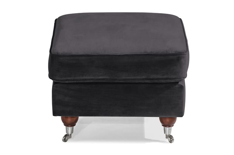 Howard Riviera Fotpall Sammet - Mörkgrå - Möbler - Stolar & fåtöljer - Pall & puff - Fotpall