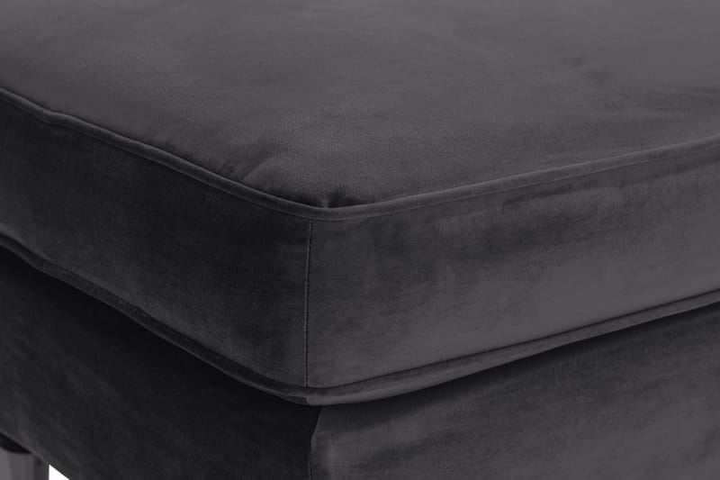 Howard Riviera Fotpall Sammet - Mörkgrå - Möbler - Stolar & fåtöljer - Pall & puff - Fotpall