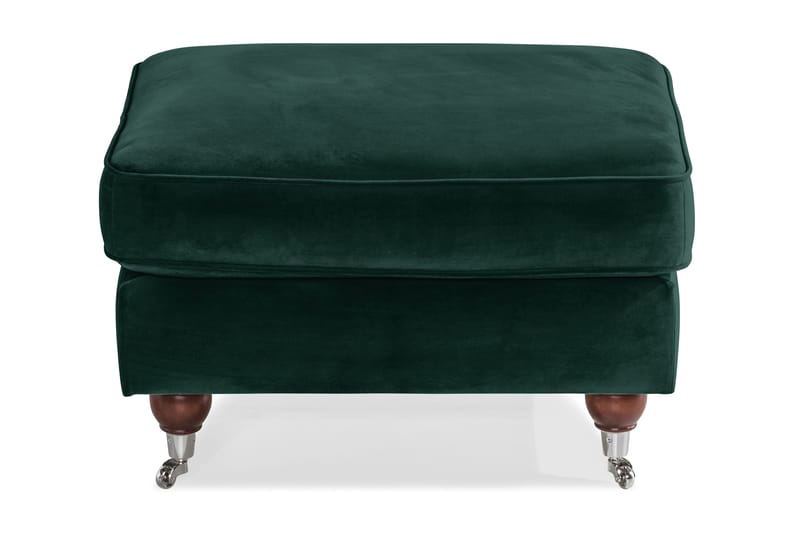 Howard Riviera Fotpall Sammet - Mörkgrön - Möbler - Stolar & fåtöljer - Pall & puff - Fotpall