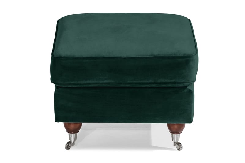 Howard Riviera Fotpall Sammet - Mörkgrön - Möbler - Stolar & fåtöljer - Pall & puff - Fotpall