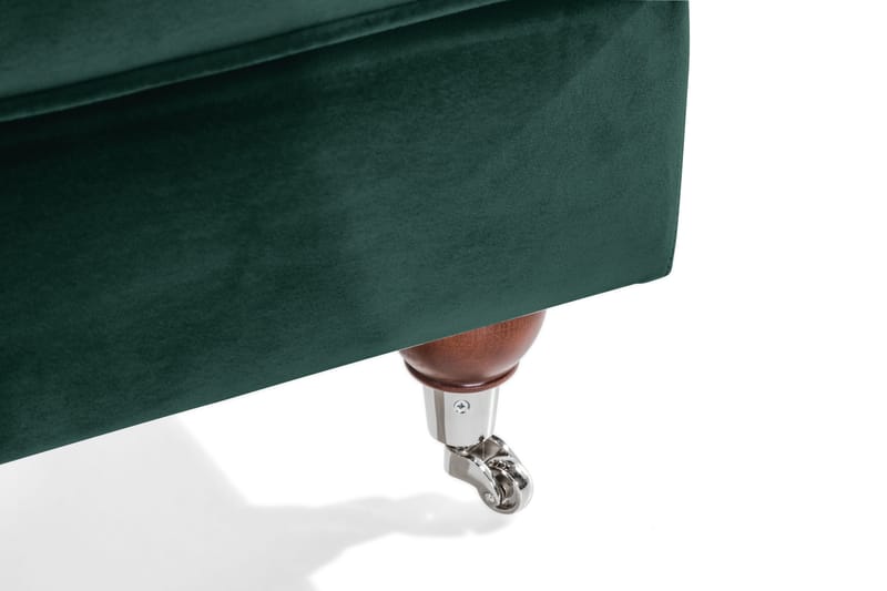 Howard Riviera Fotpall Sammet - Mörkgrön - Möbler - Stolar & fåtöljer - Pall & puff - Fotpall