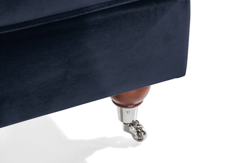 Howard Riviera Fotpall Sammet - Midnattsblå - Möbler - Stolar & fåtöljer - Pall & puff - Fotpall